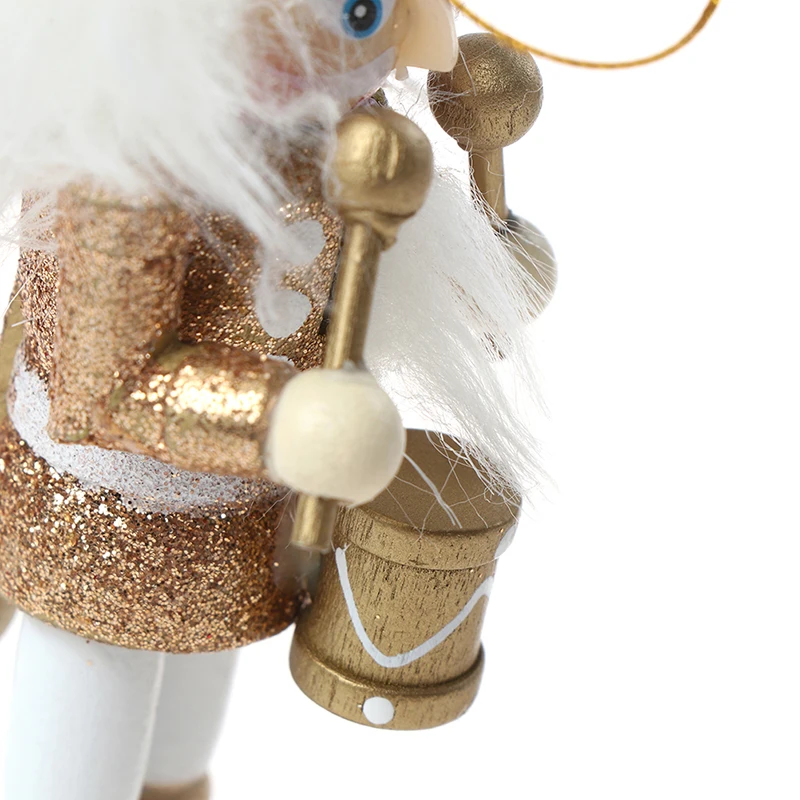 

1/5Pcs 12cm Wooden Nutcracker Solider Figure Model Puppet Doll Handcraft For Children Gifts Christmas Home Office Decor Display