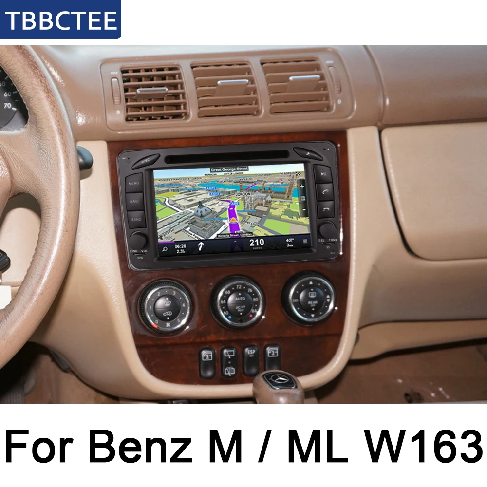 Для Mercedes Benz M/ML W163 1998~ 2002 NTG автомобильный проигрыватель Android gps навигационный экран системы радио стерео интегрированный мультимедиа