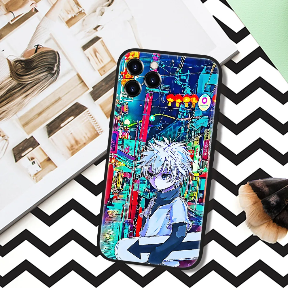 Чехлы из закаленного стекла для телефонов с рисунком аниме HUNTER x Для iPhone SE 6 6s 7 8 plus