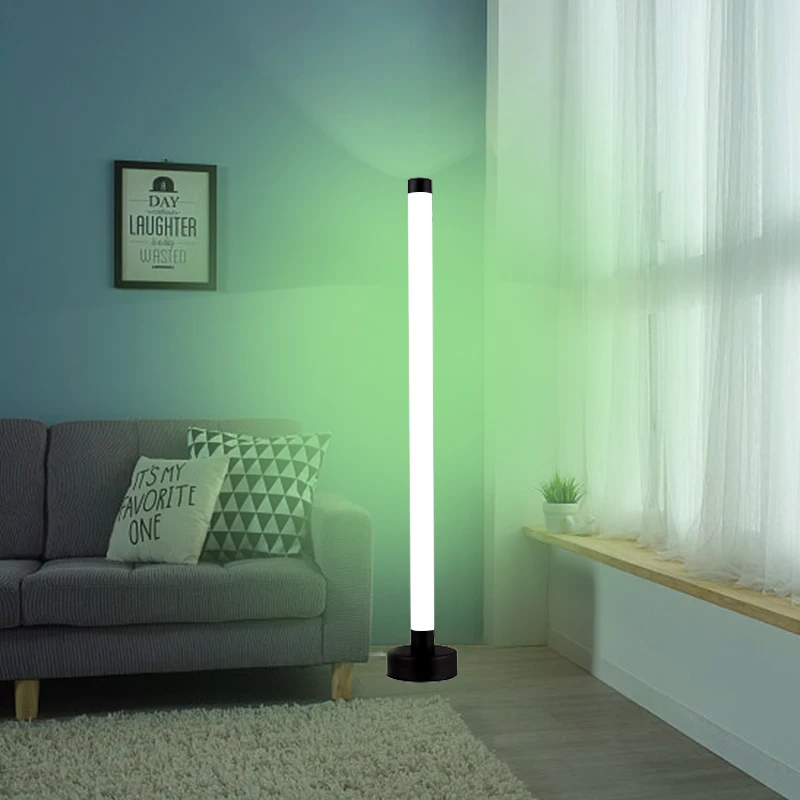Светодиодная Напольная Лампа меняющая цвет белый/теплый свет 3-цветная угловая