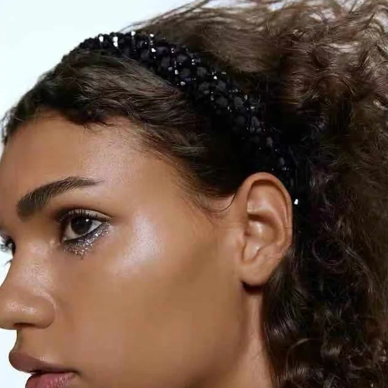 Thick Black Velvet Headbands Hair Hoop Vintage Lady Wide Soft Hairbands Women Headbands Korean Girls Jewelry