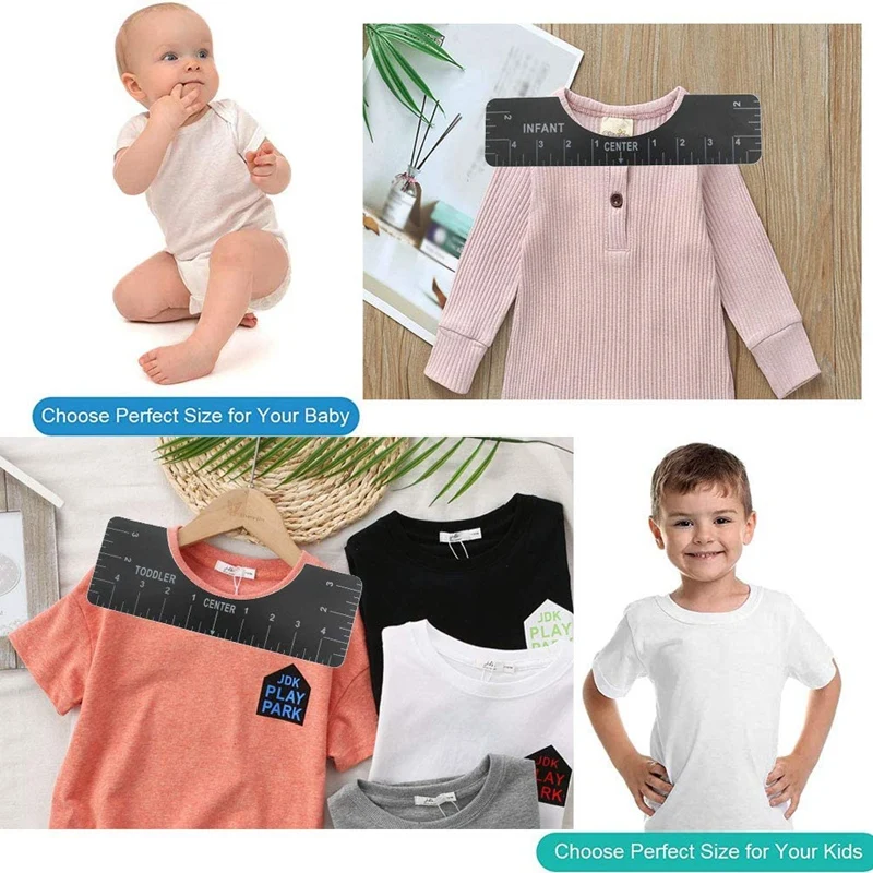 

5Pcs T-Shirt Alignment Ruler Tshirt Ruler Guide Vinyl Tee Shirt Measurement Tool for Making Center Design