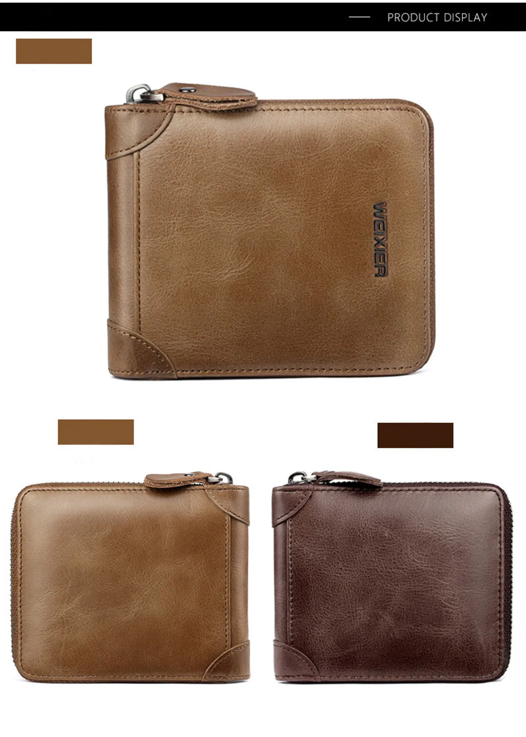 

Men Wallets Coin Purse Clutch Hasp Retro Short Wallet package multi-card holder Credit ID Card Holder Purse Money Case sac