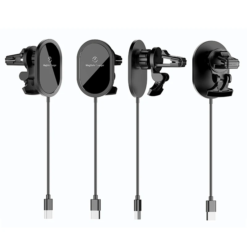 

Car Wireless Charger Magnetic Wireless Charger for magsafe iphone 12 pro max mini Charging Station Phone Holder Mount Aluminum