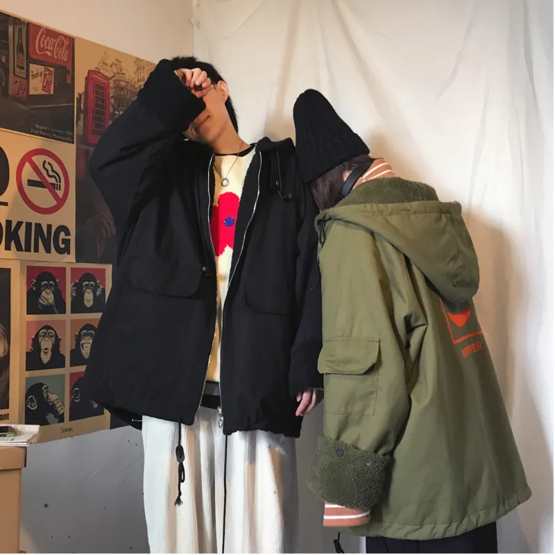 2019 зимняя новая Корейская версия овечьей шерсти с обеих сторон одежда для пары