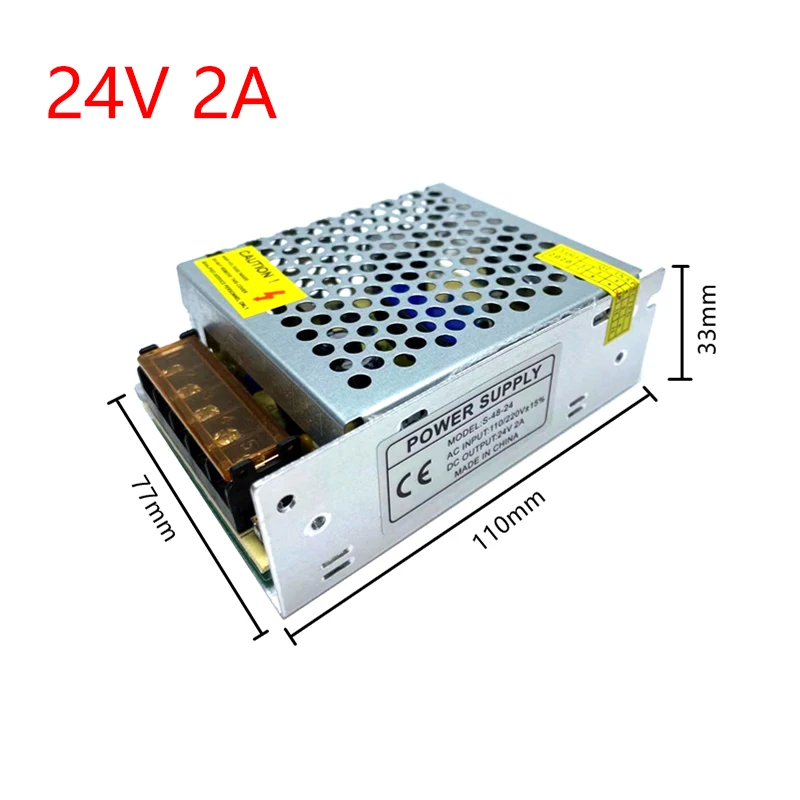 24V DC Питание 1A 2A 3A 4A 5A 6A 7A 8A 10A 12A 15A 16A 20A 25A 30A трансформатор переменного тока 220 В/24 в