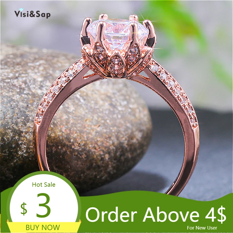 Женское кольцо из розового золота в форме короны 8 мм | Украшения и аксессуары