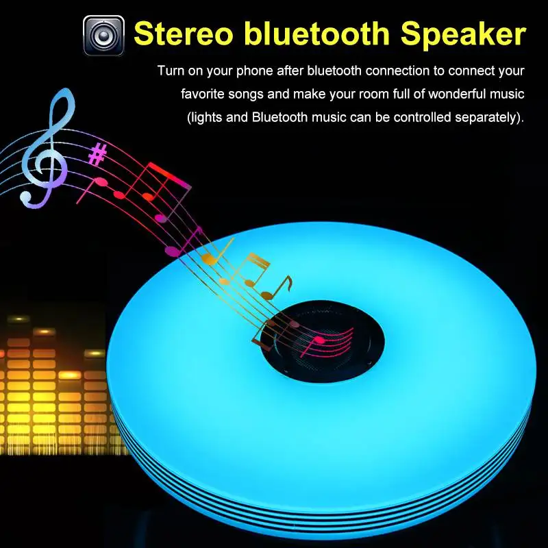 $23.67 Modern LED Ceiling Lights with Dimmable RGB bluetooth Music for Livingroom 36/72W APP Control Remote Control Lamp 110V/220V