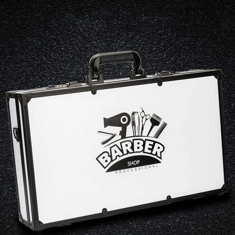 Hairdressing Suitcase Toolbox Hairdresser Portable Barber Password Toolbox Hairdressing Scissors Oil Tip Toolbox Storage Box