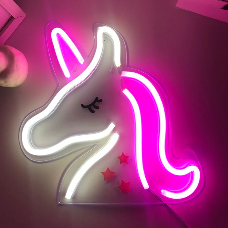 Светодиодный ная неоновая вывеска любовь мигающее облако Луна настенный плакат