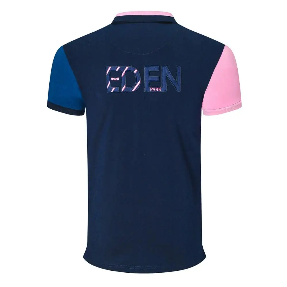 

New arrival men's patchwork polo shirts park brand design stright tops business eden casual homme y tops