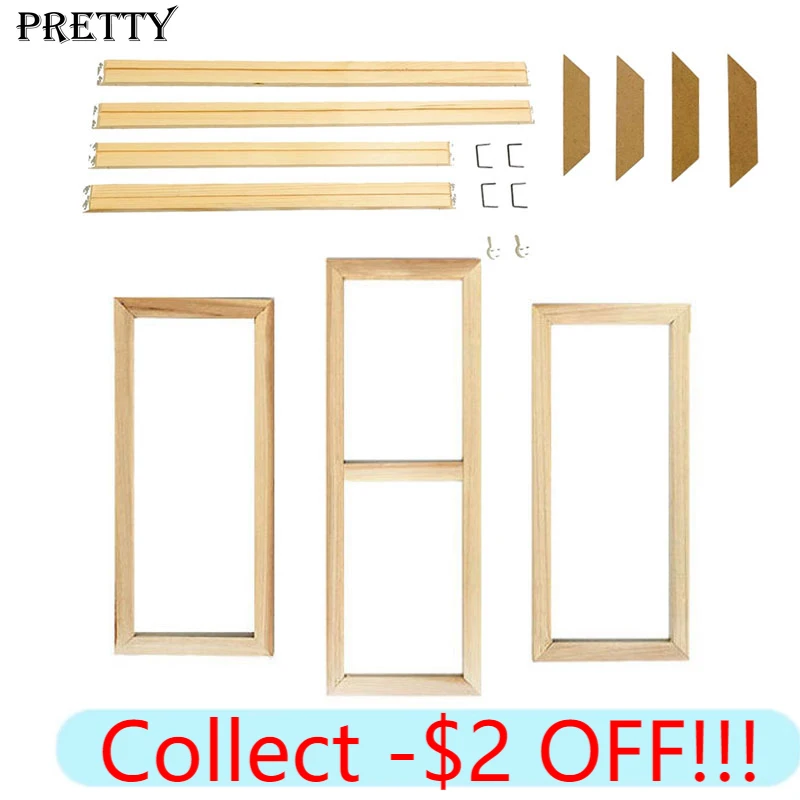 Рамка из натурального дерева на заказ для рисования холсте Постер сделай сам