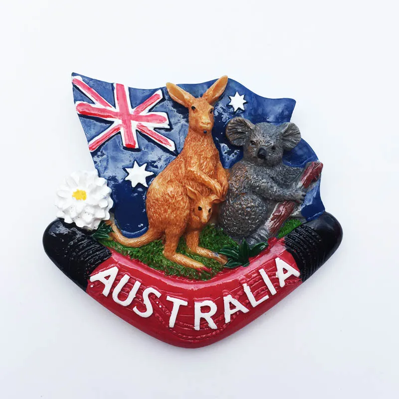 Australia kangaroo koala darts flag creative travel souvenirs magnetic refrigerator