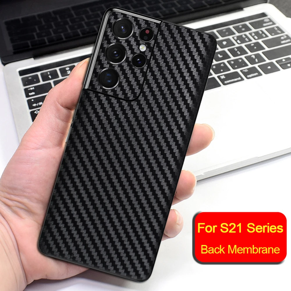 Пленка 3D из углеродного волокна для Samsung Galaxy S21 Plus S20 обмотка наклейка задняя