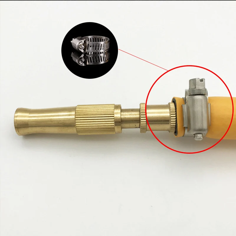 

Adjustable Garden Irrigation Spray Gun Brass Sprinkler High Pressure Straight Copper Gun ForCar Wash Watering Flower Garden Tool