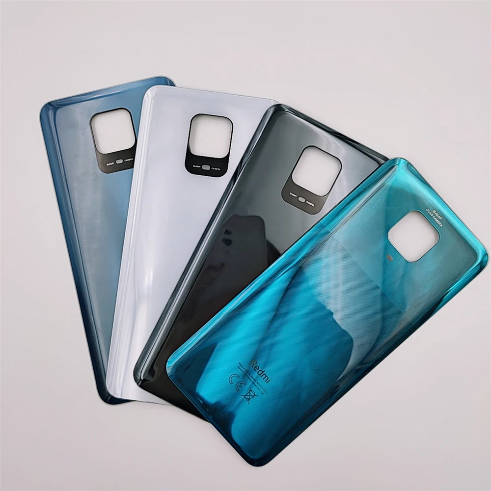 Оригинал для Xiaomi Redmi Note 9S 9 S Крышка батарейного отсека заднее стекло Корпус