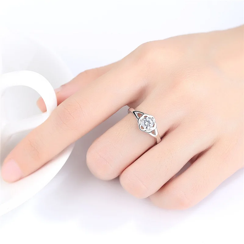 Новое поступление женские посеребренные кольца для девочек свадебные