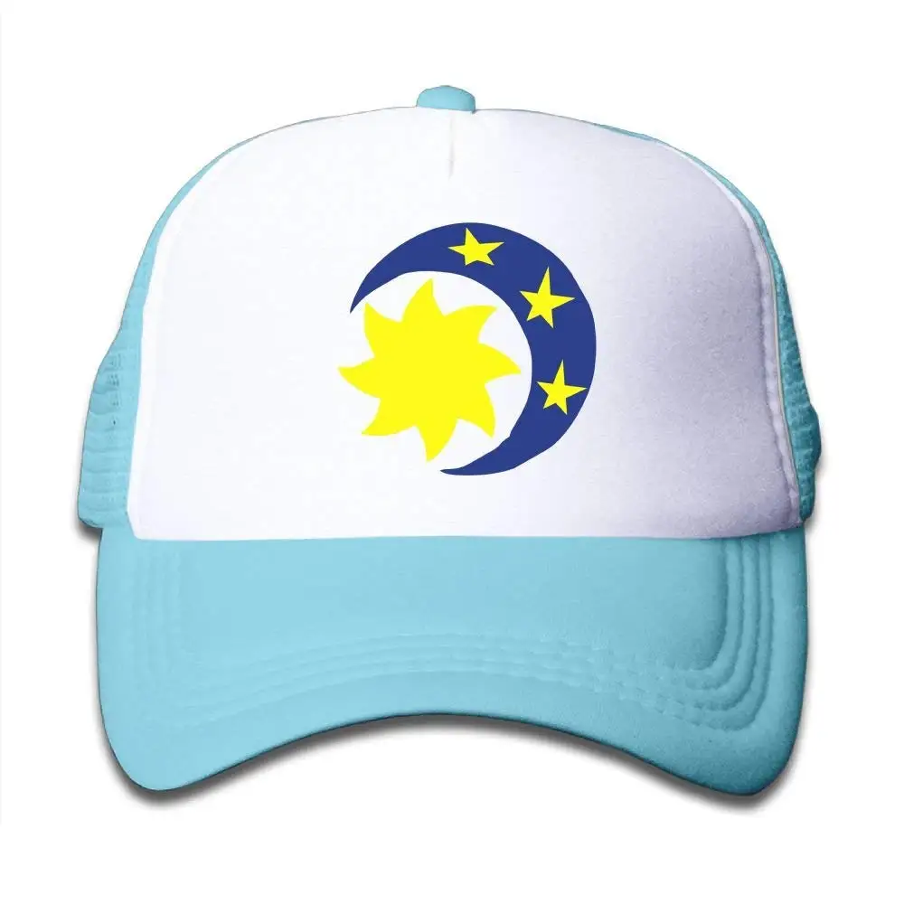 TSDFCMesh бейсболки Snapback шляпы Солнце Луна и звезды мальчик девочка SkyBlue один размер| |