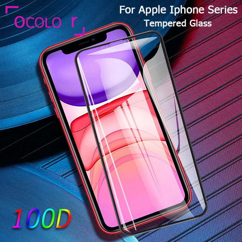Ocolor для Apple Iphone 11 XR Pro XS X стальная закаленная стеклянная пленка сменная Защита