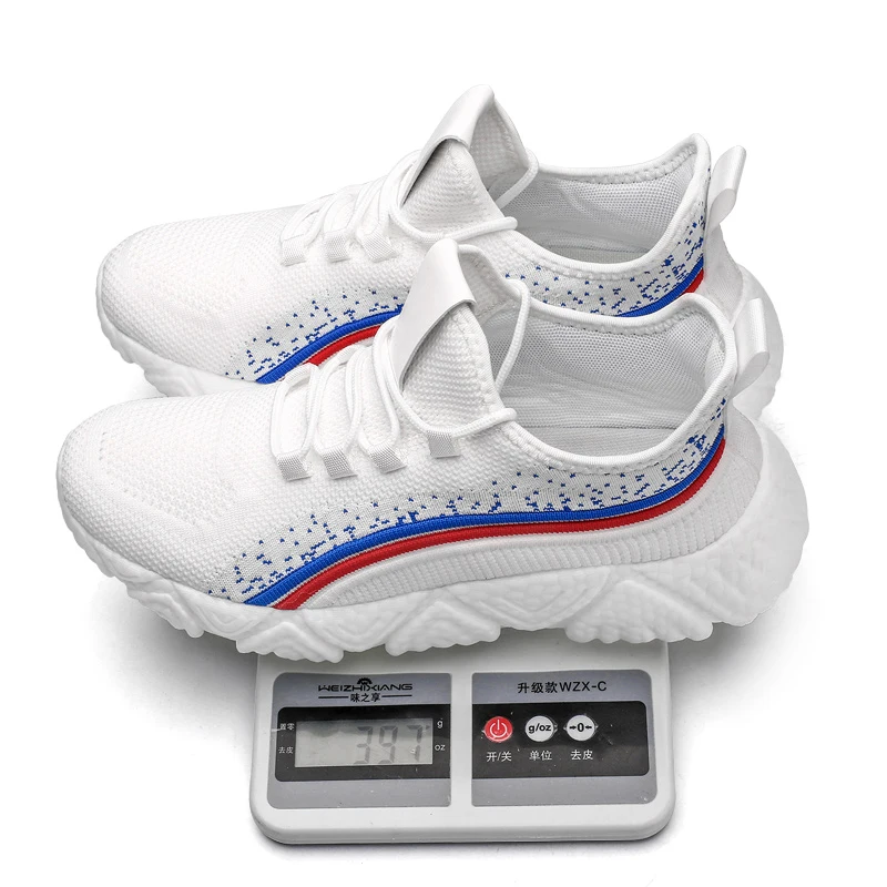 

New Trend Fashion Air Mesh Breathable Men Sports Running Shoes White Sneakers 2020 High Quality Brand Designer