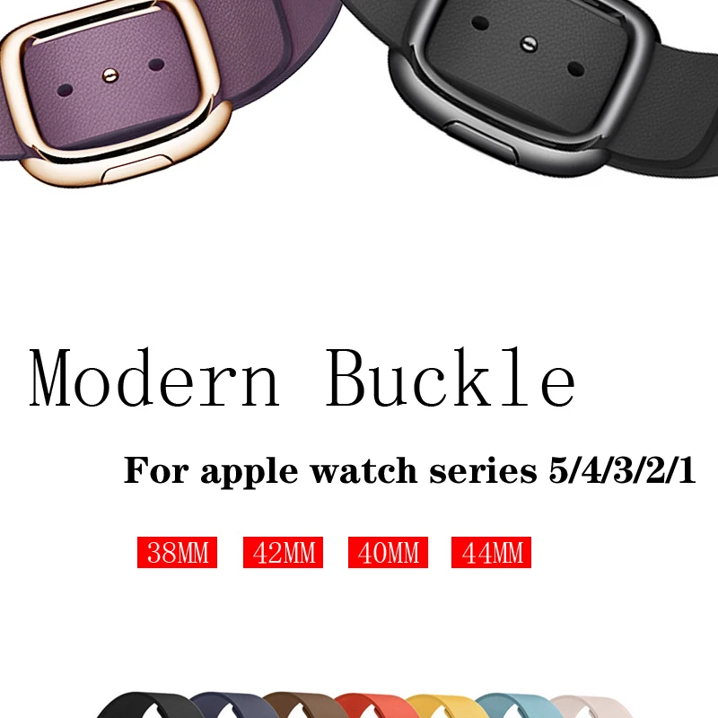 Современные туфли с ремешком и пряжкой для apple watch группа 4 5 44 мм, 42 мм, 38 мм, 40 мм, correa, натуральная кожа ремешок для наручных часов iwatch, версия 3/2/1 браслет ремень