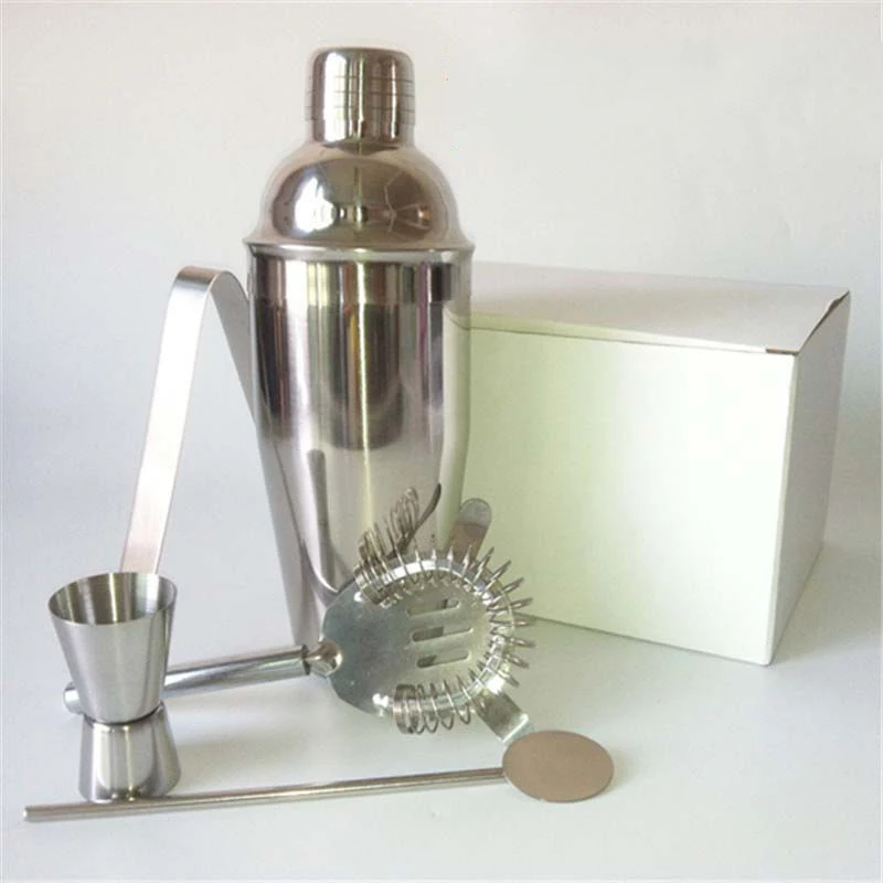 Хит продаж стильный шейкер для коктейлей набор из пяти предметов аксессуары бара