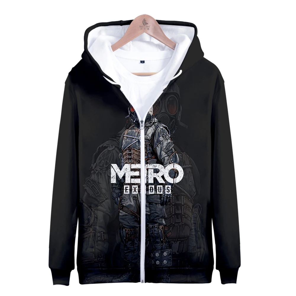 

Толстовки на молнии Metro Exodus, осенняя повседневная толстовка на молнии, мужские и женские толстовки, модная Толстовка в стиле хип-хоп, детские...