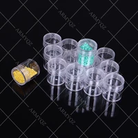 transparent plastic bottle with 60 diy diamonds embroidered 2 3x2 8 transparent beads storage accessories painting handicrafts r