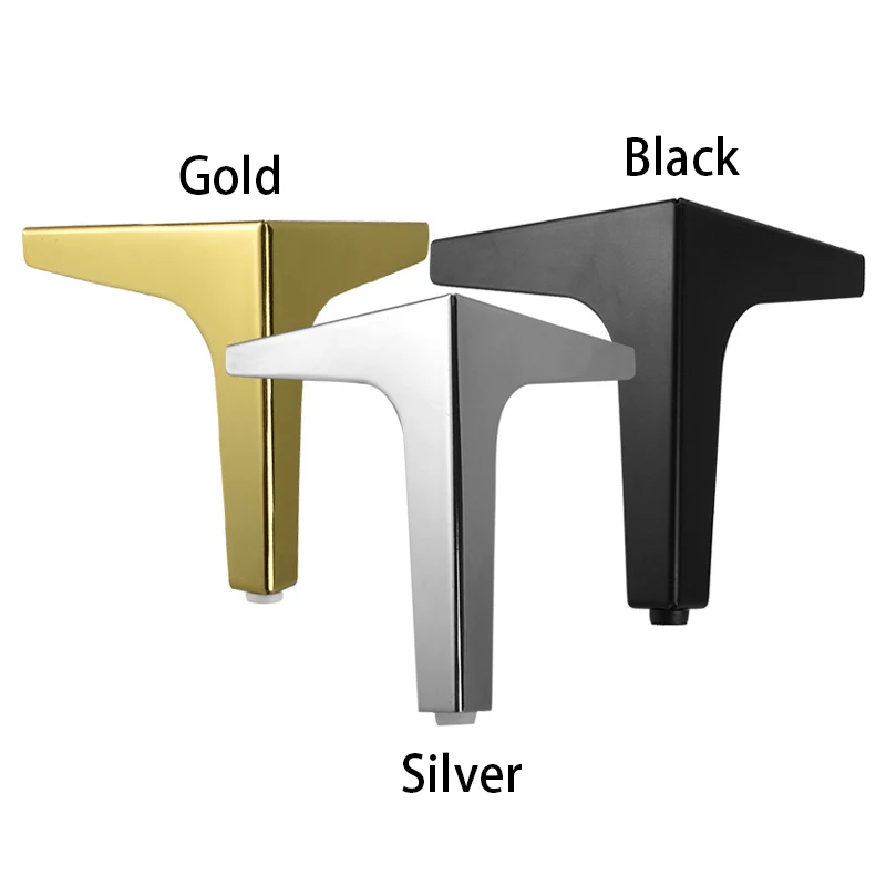 4pc Black Gold Coffee Table Legs Furniture Sofa Bed Chair Support Iron Desk Cabinet Feet Hardware Foot | Мебель