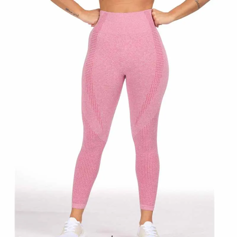 Жизненно важным бесшовные леггинсы Высокая Талия Для женщин Фитнес штаны для