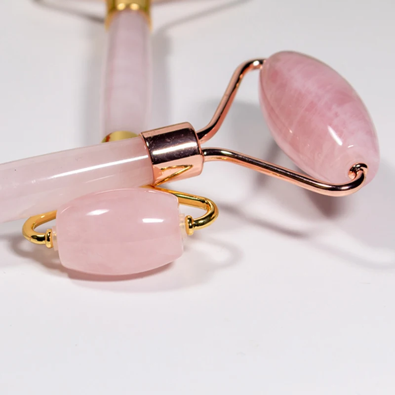 

Fubaoying Face Massage Roller Stone Natural Xiuyu Facial Massage Roller Guasha Board Charms Natural Rose Quartz