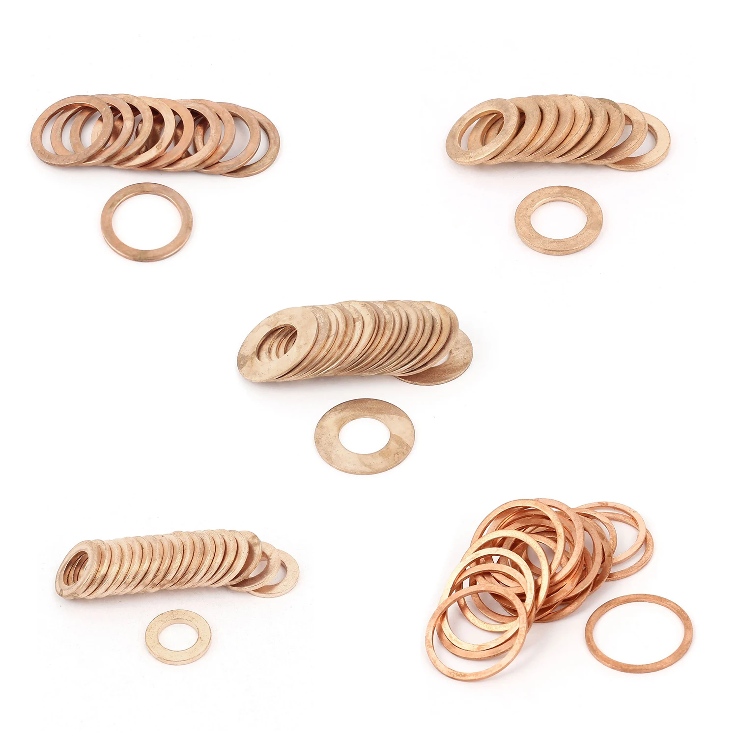 

20 pcs 10mm x 14mm x 1mm copper washer seal spacer seal