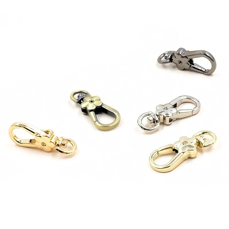 2 шт сумки аксессуары застежки ручки цветок Омаров металлические вертлюжные