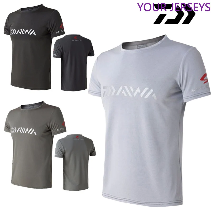 

2022 Comfortable Daiwa Men Fishing Clothing Short Sleeve Summer Fishing T-shirt Breathable Quick Dry DAWA Fishing Clothes DAIWA
