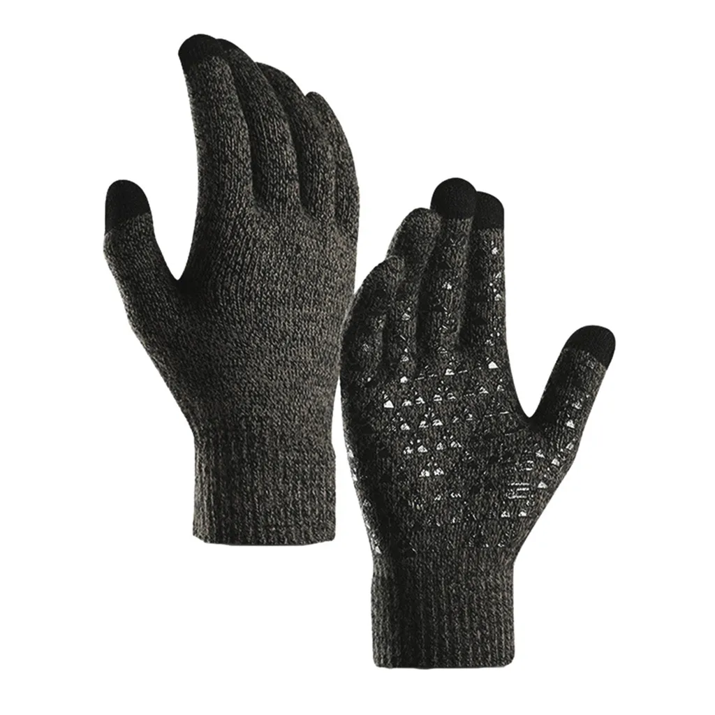 Вязаные велосипедные перчатки Зимние для мужчин и женщин вязаные