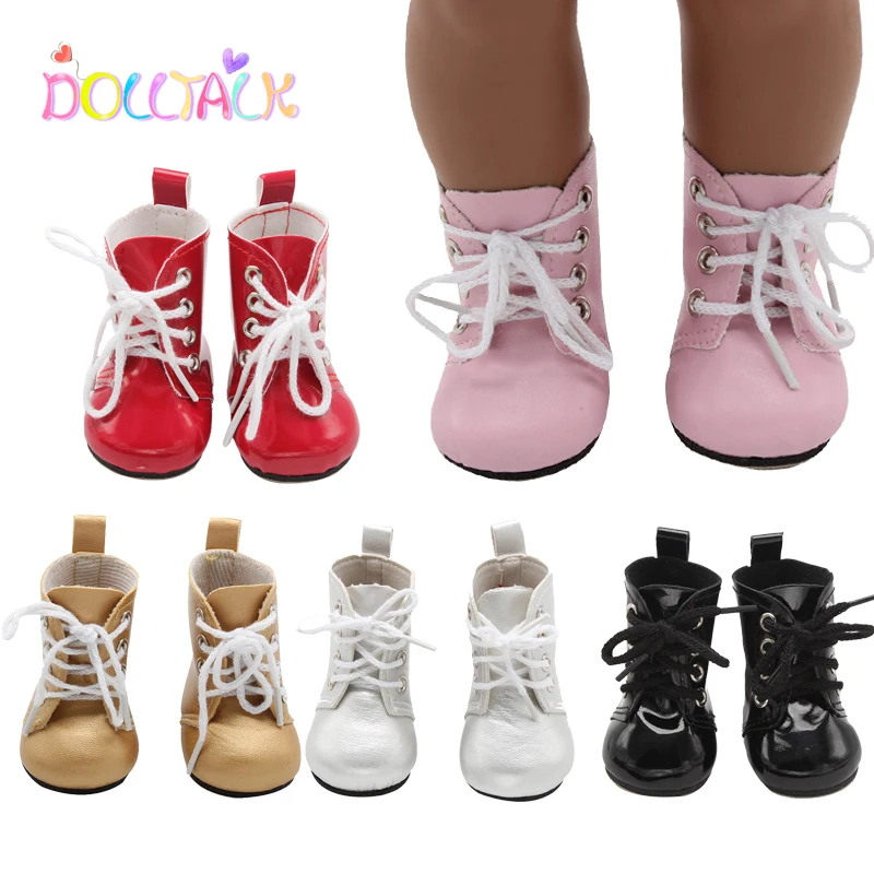 Аксессуары для кукол персонализированные кожаная Кукла Ботинки с каблуком 7 см