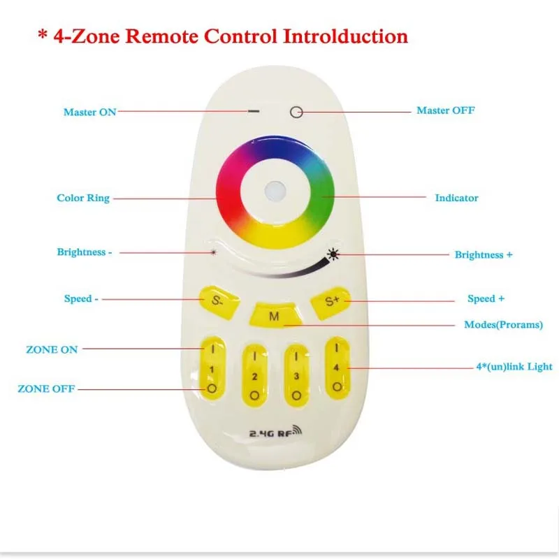 

Dimmable RGBW Led Bulb Lamp Mi Light E27 AC 85-265V 6W Luz Led Lamp Spotlight Lampada LED Energy Saving Lamp with Remote Control