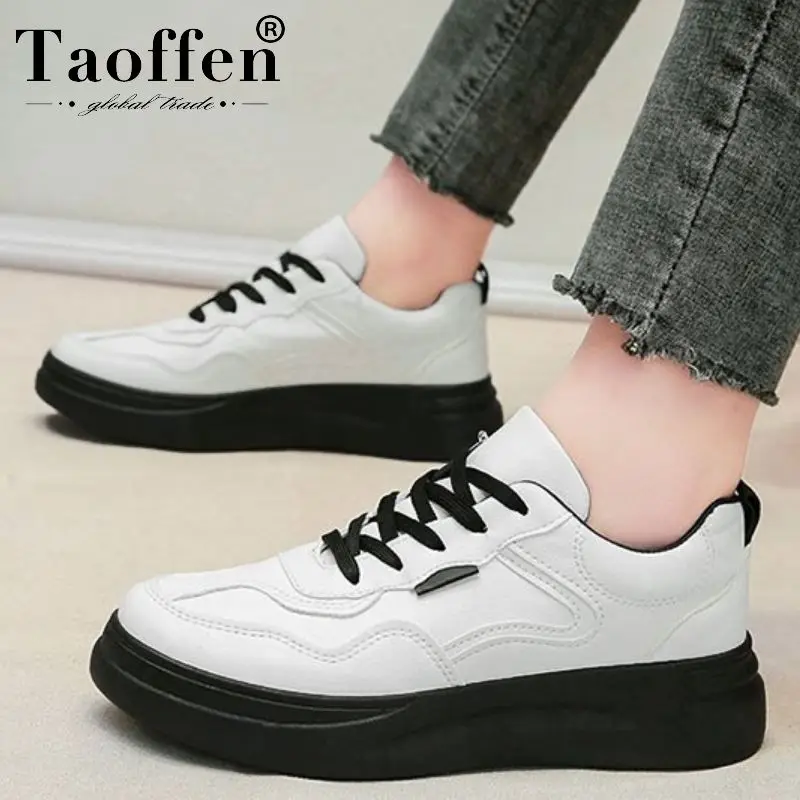 Женские кроссовки на шнуровке Taoffen повседневные размеров 35 39 с круглым носком и