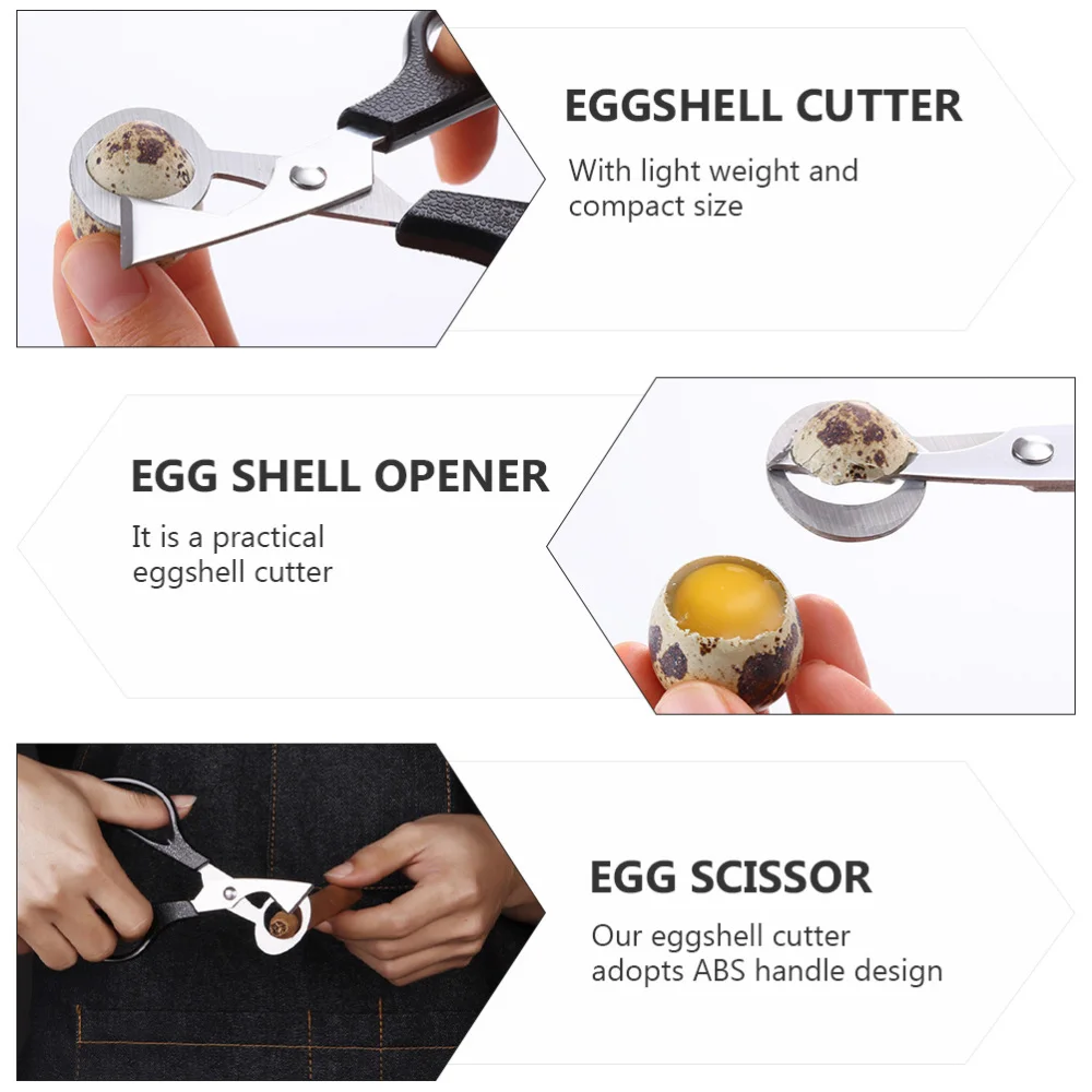 

4pcs Creative Egg Shell Cutters Stainless Steel Kitchen Egg Shears Tools