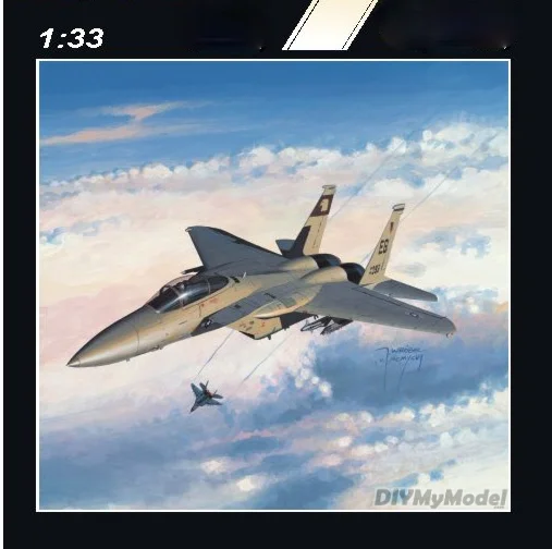 F-15c Eagle 1:33, caza halinski, modelo de papel genuino, KIT de modelos de papel artesanal, rompecabezas de juguete hecho a mano, accesorios de pel&iacute;culas de regalo-0
