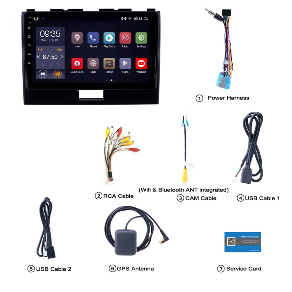 9-дюймовый 2.5D IPS HD мультисенсорный экран Android8.1 2G RAM 32G ROM NAVI для SUZUKI WAGON R + 2010-2018 с