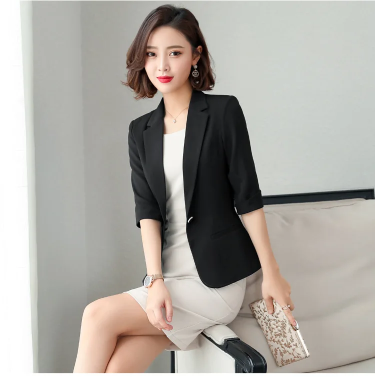 

Suits Ladies Dress Formal Sets With Slim Fit Jacket Blazer 2 Piece Pencil Dress Office Work Business Wear Classy Womens Outfits