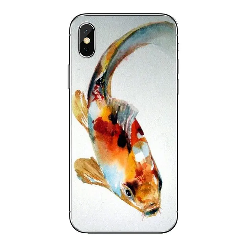Для Huawei Honor 5A lyo-l21 Y6 II Compact Y5 2 Y5II mate 10 Lite Nova 2i 9i Акварельные картины Koi Fish Art Чехол для