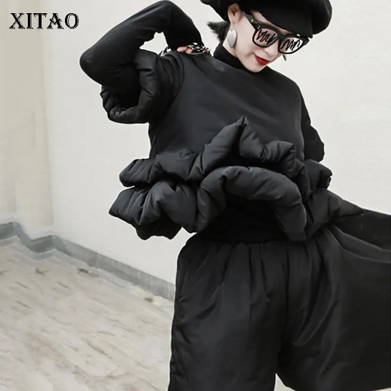 XITAO Level плиссированный комплект из 2 предметов женская одежда весна 2020 новый