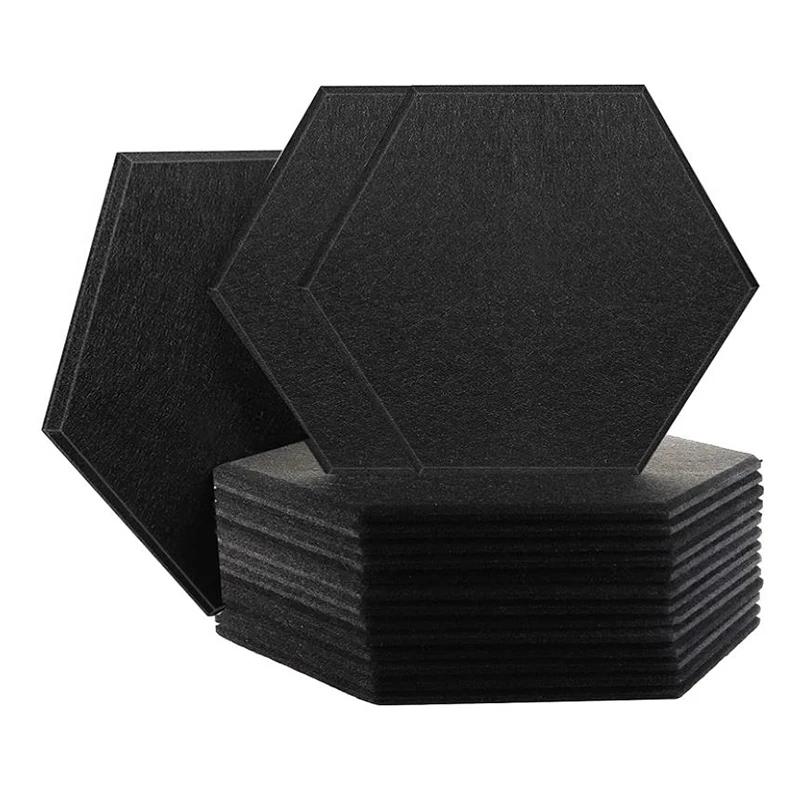 

16 Pack Hexagon Acoustic Panels Sound Proof Padding Beveled Edge Sound Panels for Wall Decoration and Acoustic Treatment