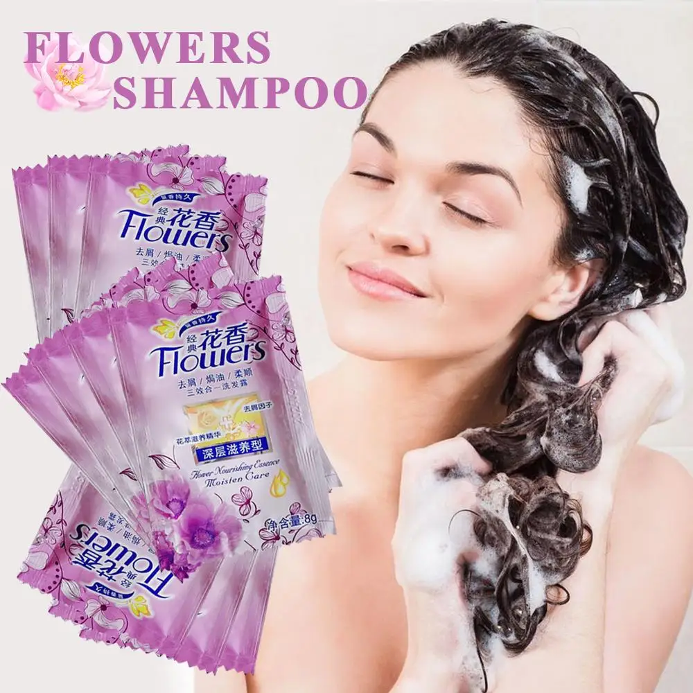 

Fashion Disposable Flower Xourshing Essence Shampoo hair Loss Treatment Hair Care Nourish Repair Hair 8g per package 10pcs/lot