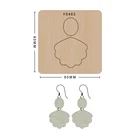 Искусственная кожа ручной работы, деревянные высекальные серьги, формы для ножей для скрапбукинга, подходят для больших выстрелов Sizzix