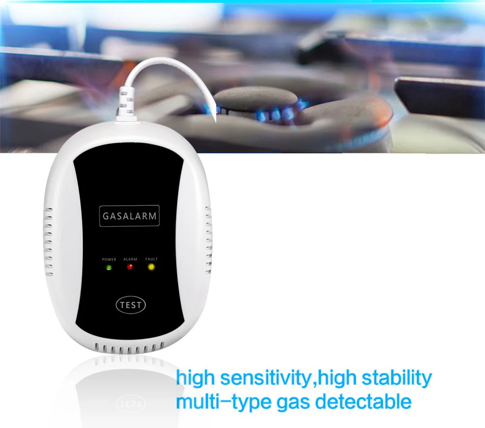 Беспроводной детектор природного газа GauTone, высокая чувствительность, 80 дБ, предупреждение, 433 МГц, интеллектуальная система безопасности д... от AliExpress WW