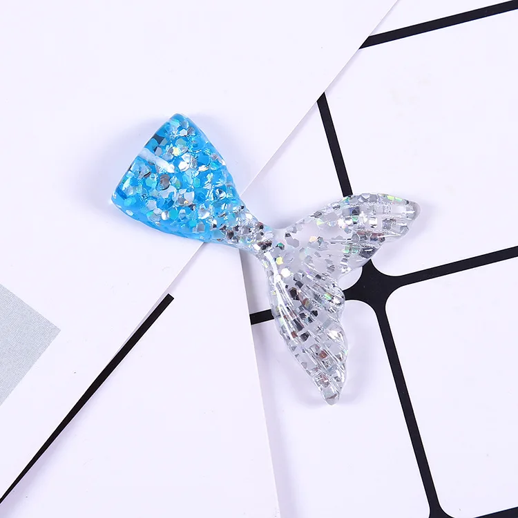 10PCS 10 шт. хвост русалки пушистый полимерный слайм коробка игрушки для детей талисманы Лепка глина DIY Набор аксессуаров детский пластичный подарок - Цвет: 10PCS