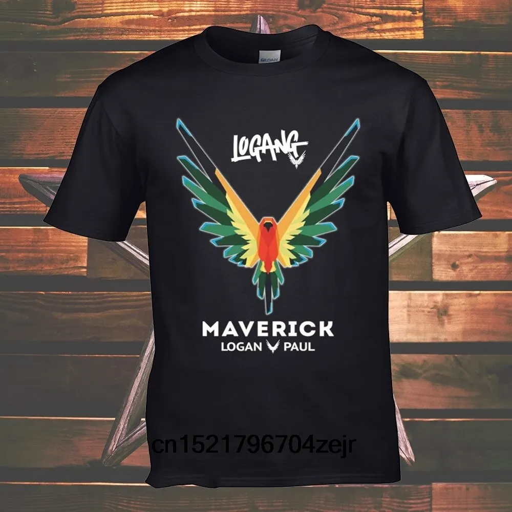 Мужские футболки Logan Maverick Paul пользовательский графический принт мужские Модные